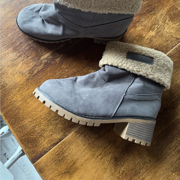 New never worn grey booties. - Picture 2 of 3
